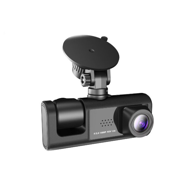 Автомобилна камера Sumker с три лещи и G сензор, Full HD, 2" IPS екран, KOS-14005
