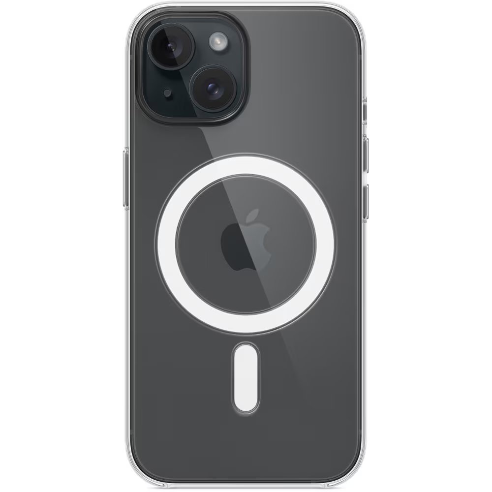 Husa pentru Apple iPhone 15 Clear Case cu MagSafe, Transparenta