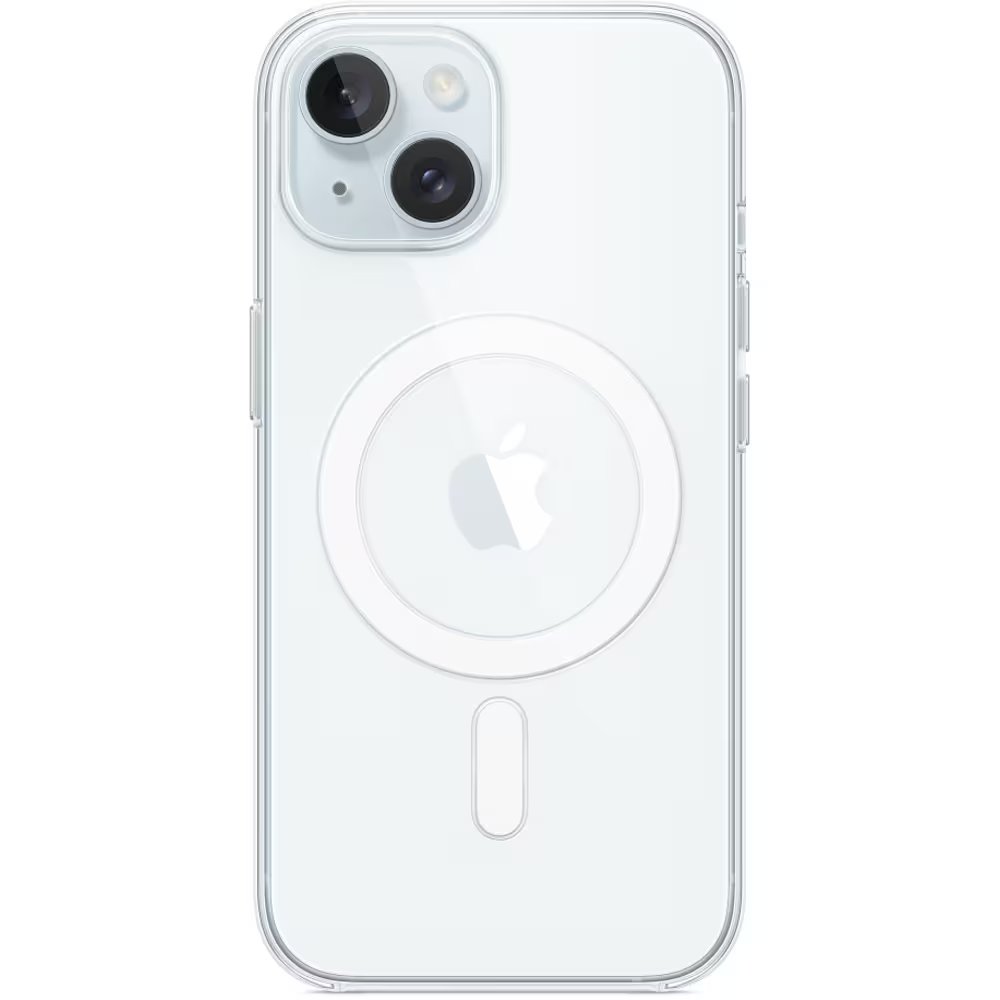 Husa pentru Apple iPhone 15 Clear Case cu MagSafe, Transparenta