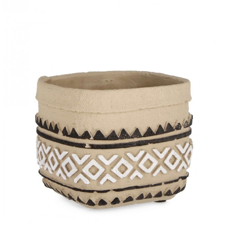 Ghiveci flori ciment GR 15.5x15x13.5 cm