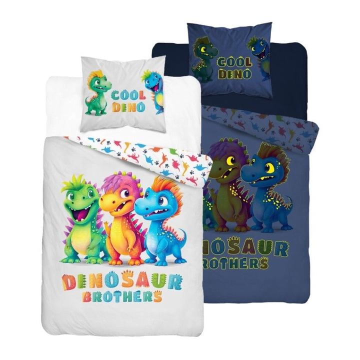 Ágynemű garnitúra, Detexpol, sötétben világító, pamut, 160x200cm