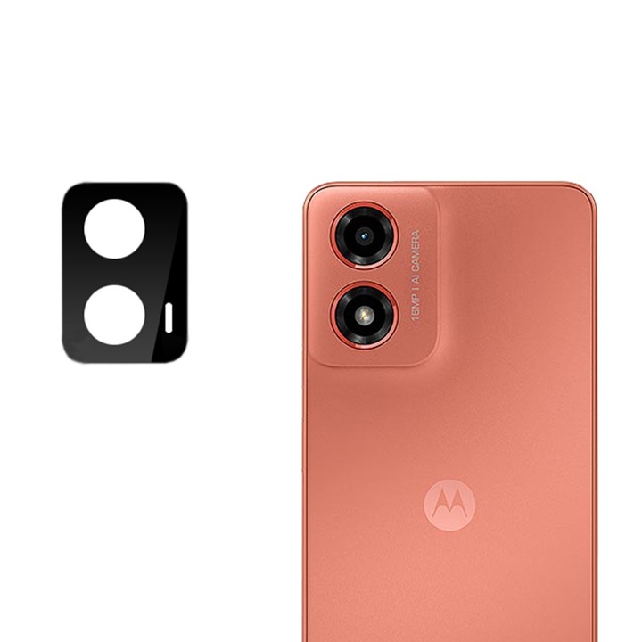 fixGuard teljes kameraüveg kameravédő Motorola Moto G04 / G04s / G24 / G24 Power / Moto E14 készülékekhez - fekete