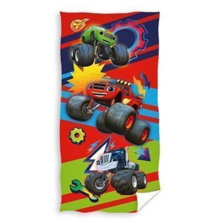 Плажна кърпа Carbotex, памук, многоцветна, 70x140см