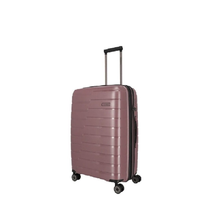 Troler Travelite, 4 roti duble, polipropilena, lila, 55x39x20cm
