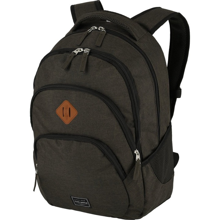 Rucsac calatorie Travelite Basics, 45x31x16cm, 22L, impermeabil, poliester, maro
