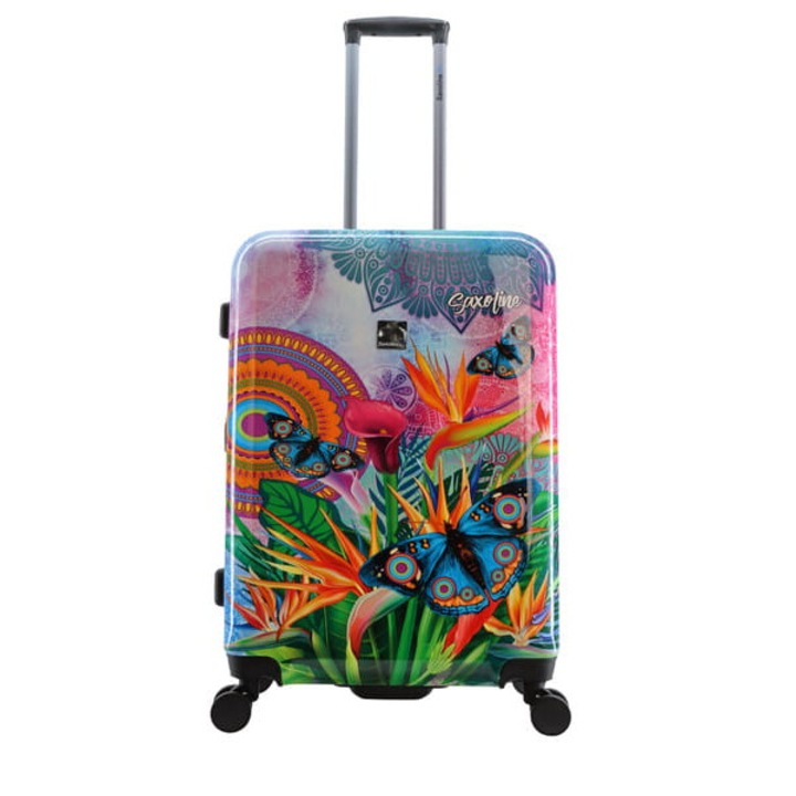 Troler marime M, 67x45x25 cm, 66 l, model deosebit, Butterfly, Saxoline