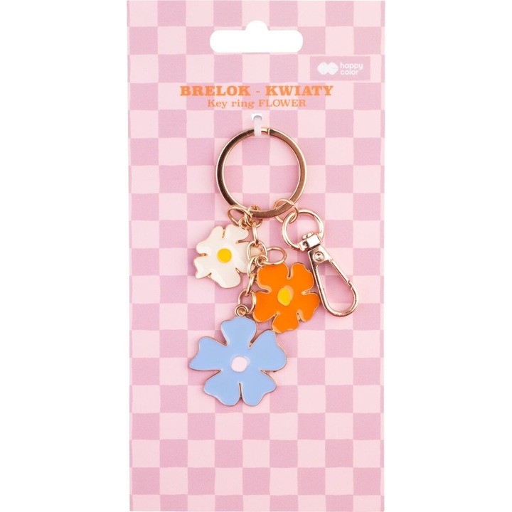 Ключодържател HAPPY COLOR BLOOM, 13.5x4.5см