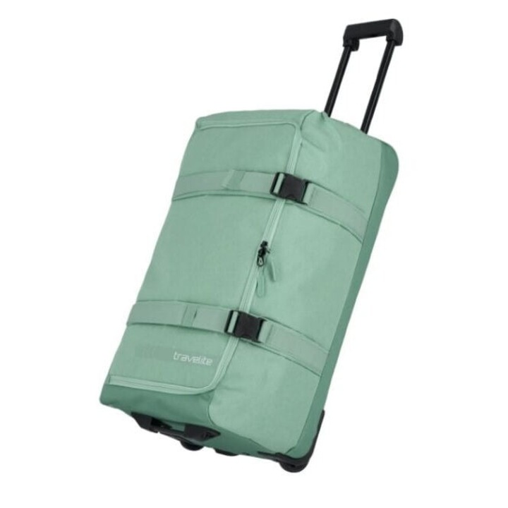 Куфар Kick Off L количка за пътуване, полиестер, 65L, зелена, 70x37x26cm