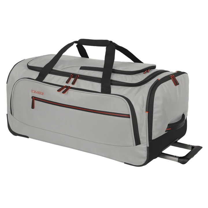 Пътна чанта на колела Travelite Crosslite, 71L, 69x33x36cm, сива