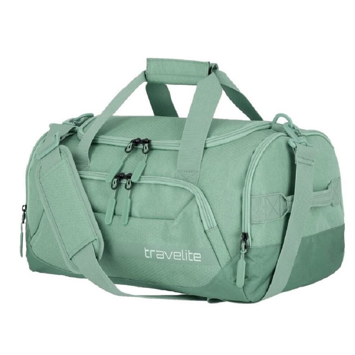 Пътна чанта Travelite Kick Off S, 40x23x25 см, зелена, полиестер, 23 л