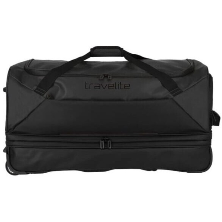 Geanta de calatorie pe roti, Travelite, Poliester, Extensibila, 71x38/45x37cm, Negru