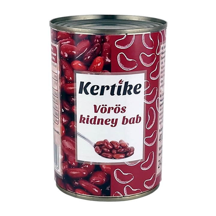 Kertike Vörös Kidney bab, 410g/242g, 12db/karton