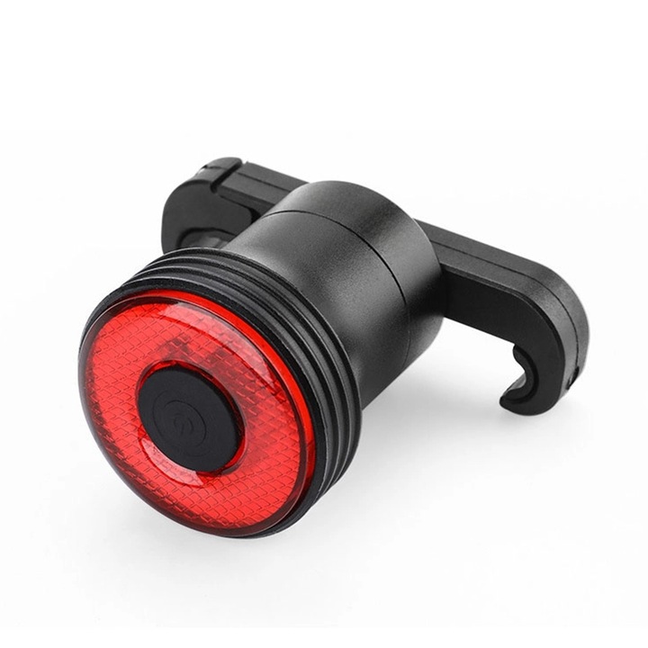 Stop Bicicleta Intelligent, 5 Moduri de Lumina, IP6 Rezistent la Apa si Praf, Acumulator 350 mAH, Auto On/Off, Senzor Franare, COB LED, Aluminiu, OUYLAF, (Nergu)