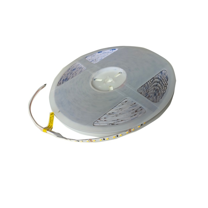 Banda LED interior, taiere DIY, 120LED 6w, Tensiune stabila de 20M, lumina calda, 3000k