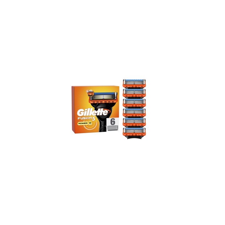 Gillette Fusion Power borotvaalkatrészek, 6 db