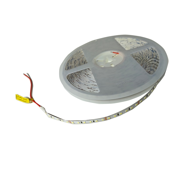 Вътрешна LED лента, DIY рязане, 120LED 6w, 20M стабилно напрежение, бяла светлина, 6000k