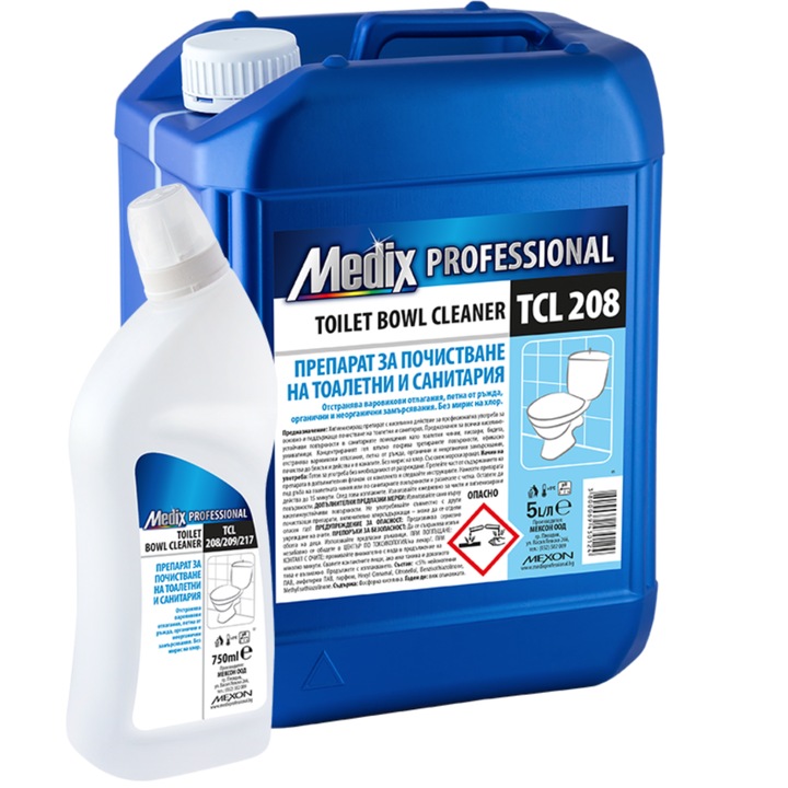 Megoldás WC csésze tisztítására, óceán illat, 5 liter, Medix Professional