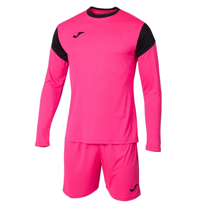 Echipament portar (bluza maneca lunga + pantalon scurt) Phoenix 102858.031, Joma, 152 CM, Roz fluorescent-Negru