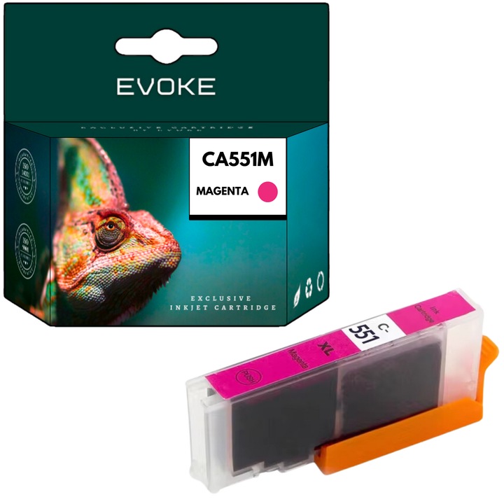 Canon 551M magenta tintapatron, 12 ml, 760 oldal, 6510B001 / CLI551M, kompatibilis az IP7250 MG5650 MG5550 MG5550 MG5550 IX6850 MX725 MX920 MX925 készülékkel