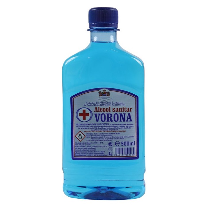 Alcool sanitar Vorona 70%, 0.5 L