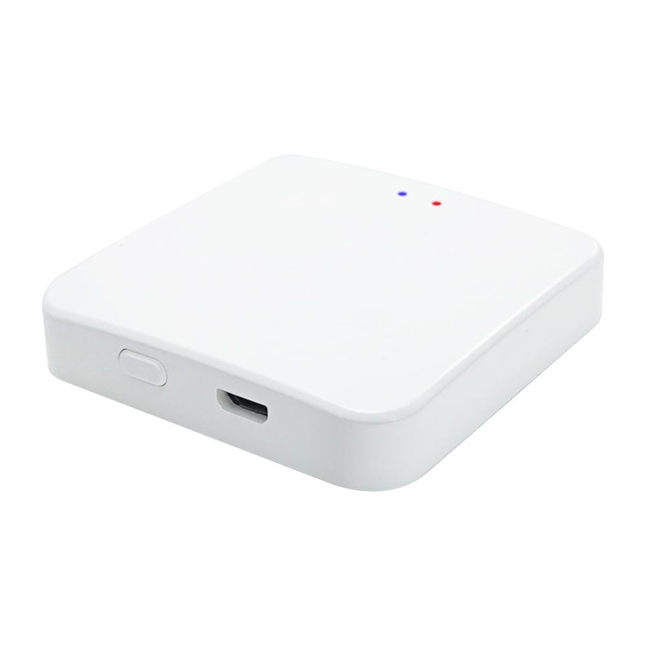 Hub Inteligent KetoTek All-in-One Wi-Fi, Zigbee 3.0, Bluetooth, Alb, Control de la Distanță