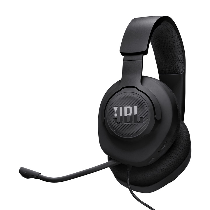 Gamer fejhallgató JBL Quantum 100M2, vezetékes, levehető mikrofon, fekete