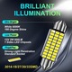 Set 10 becuri LED auto, JENUOS®, Lumina alb 6000K, putere 3W, 500Lumeni, 12V, pentru plafoniera, portbagaj, Lampi numar Lumina alb, aluminiu, 2.79g, Argintiu