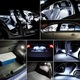 Set 10 becuri LED auto, JENUOS®, Lumina alb 6000K, putere 3W, 500Lumeni, 12V, pentru plafoniera, portbagaj, Lampi numar Lumina alb, aluminiu, 2.79g, Argintiu