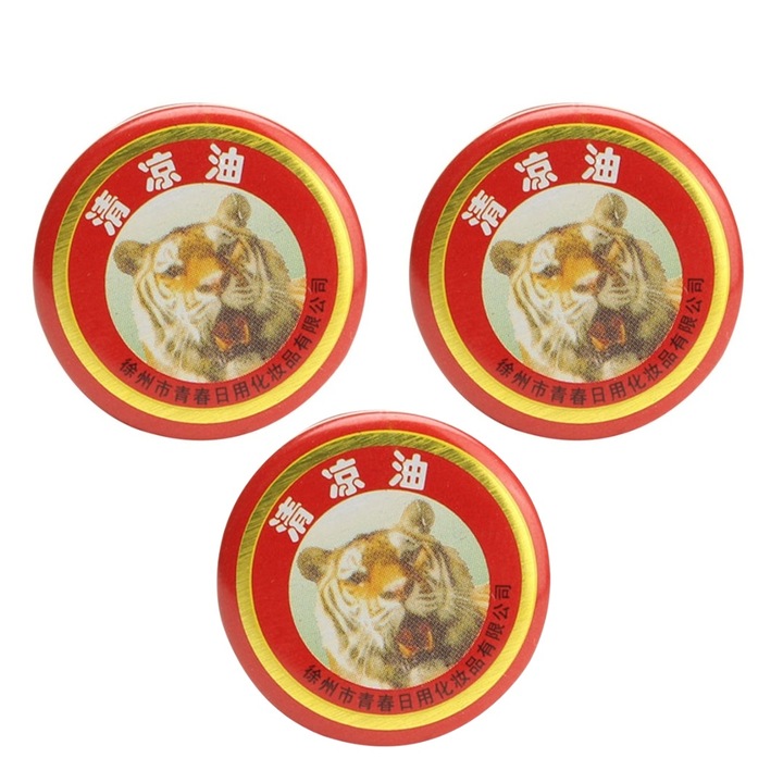 Set 3 x alifie chinezeasca naturala, puterea tigrului, pentru ameliorarea racelilor, durerilor reumatice, durerilor de cap, 3 g, Dactylion®