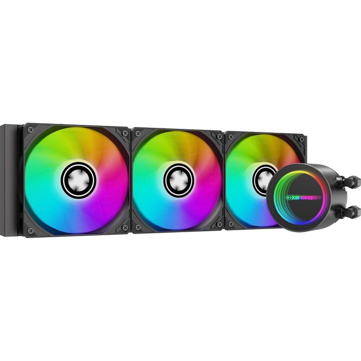 Xilence LiQuRizer LQ360G folyadékhűtő, ARGB, 3x12cm, 900-1850rpm, RGB, AM4/AM5/LGA1150/LGA1200/LGA1700 kompatibilis