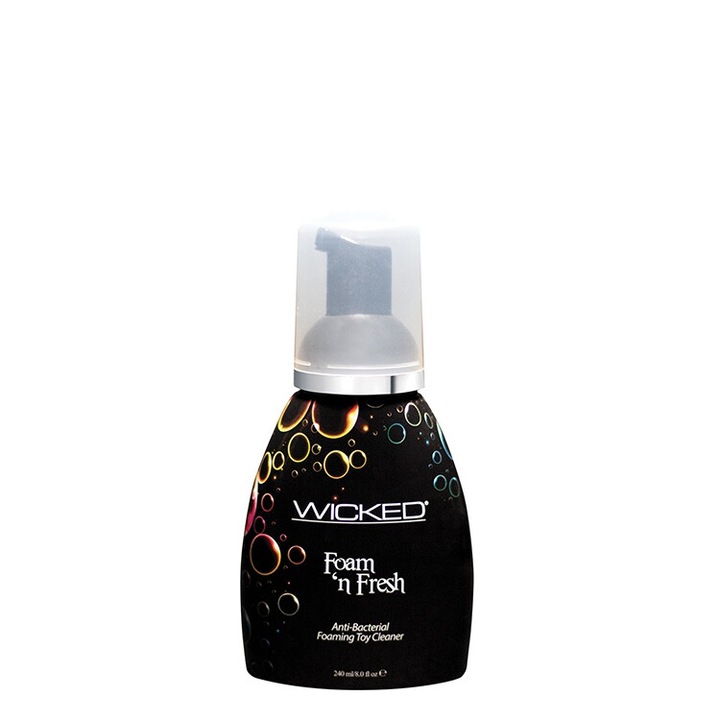Почистващ разтвор за еротични играчки, Wicked Sensual Care, антибактериален, 240 ml