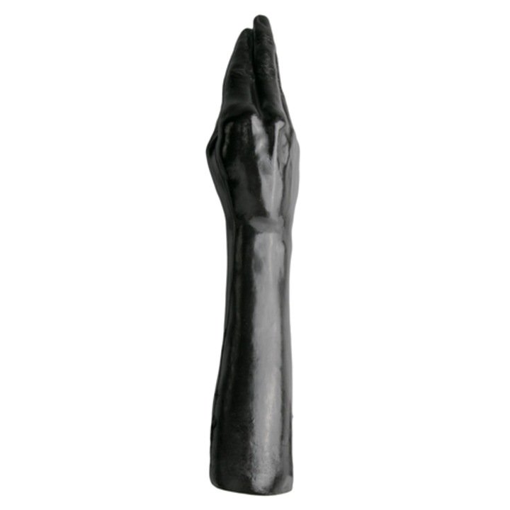 Дилдо за фистинг, All Black, 39 см, Материал TPR, Водоустойчив