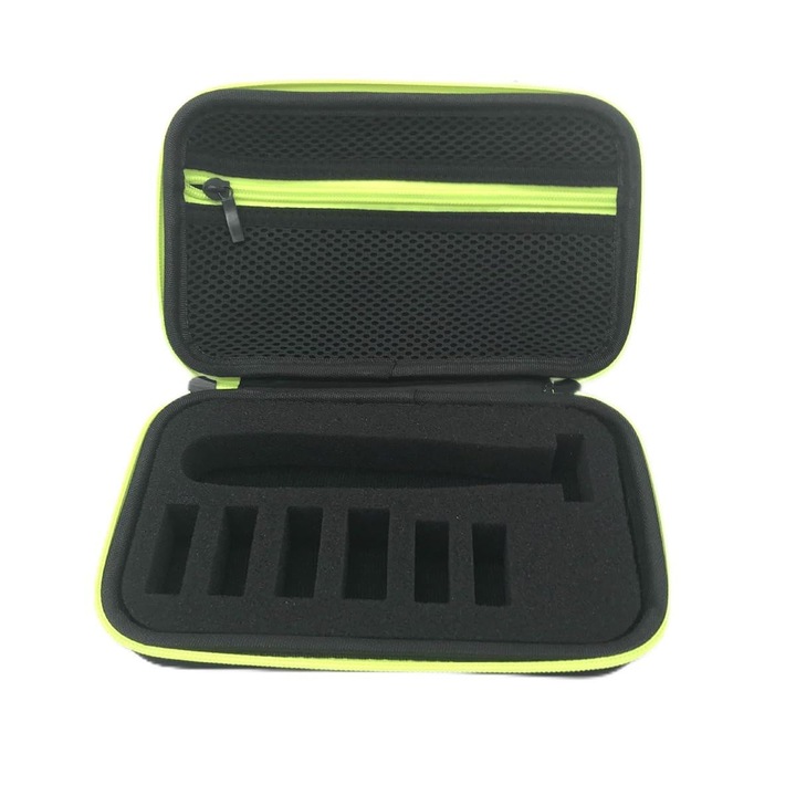 Калъф за самобръсначка Philips OneBlade, JENUOS®, водоустойчив, удароустойчив, мрежест джоб, черен