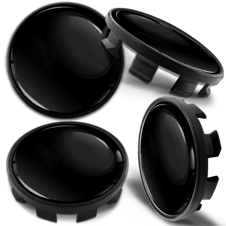 Комплект 4бр. капачки за джанти SkinoEu, 68 мм, съвместими с алуминиеви джанти за BMW 36136783536, Черно / Гланц/ Пиано, CB 4