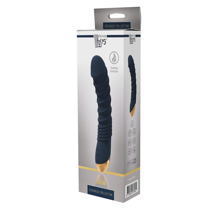 Goddess Aeolus - melegítő, G-pont vibrátor (kék)