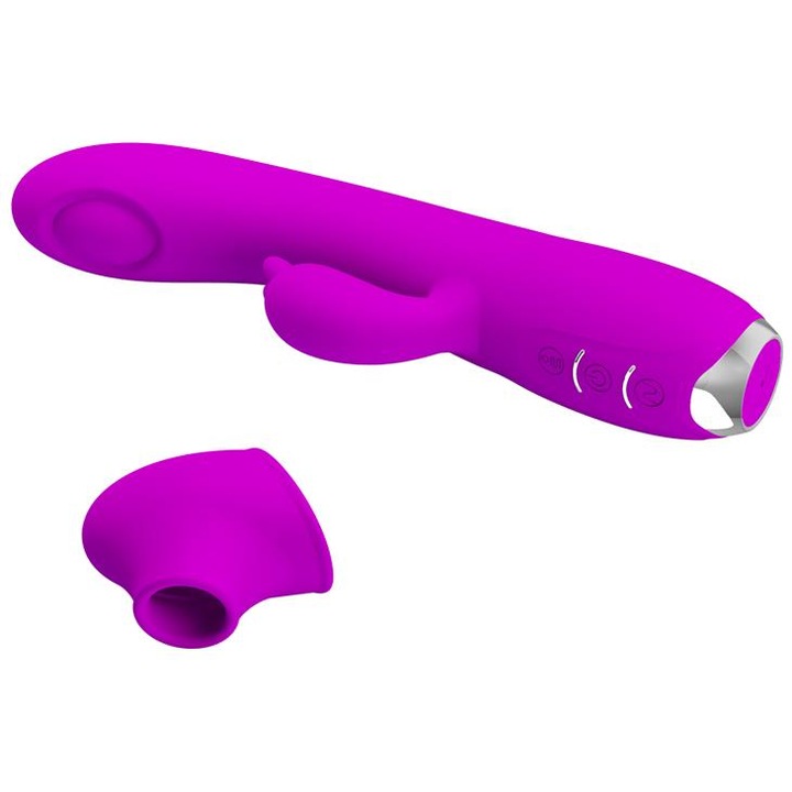 Pretty Love, Vibrator regina violet, Silicon 2 in 1
