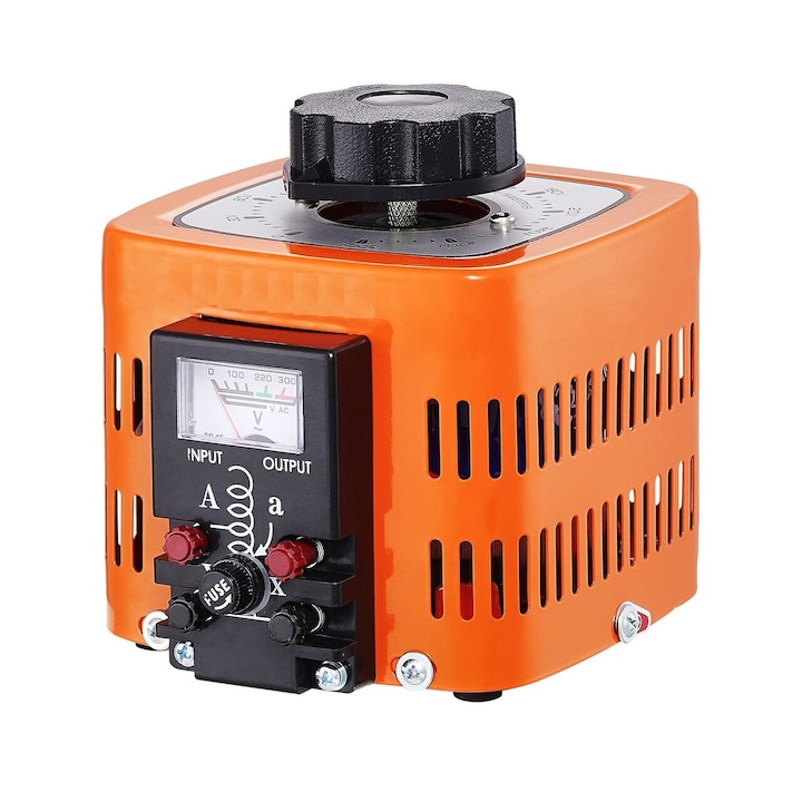 Transformator de tensiune variabila, 0-300 V, 1.7 A, putere 500 VA, afisaj analogic