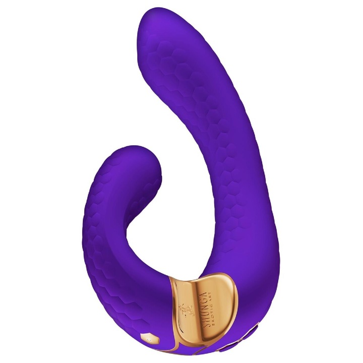 Shunga MIYO Intimate Massager vibrátor, G-ponthoz, csendes, vízálló, intenzív, lila