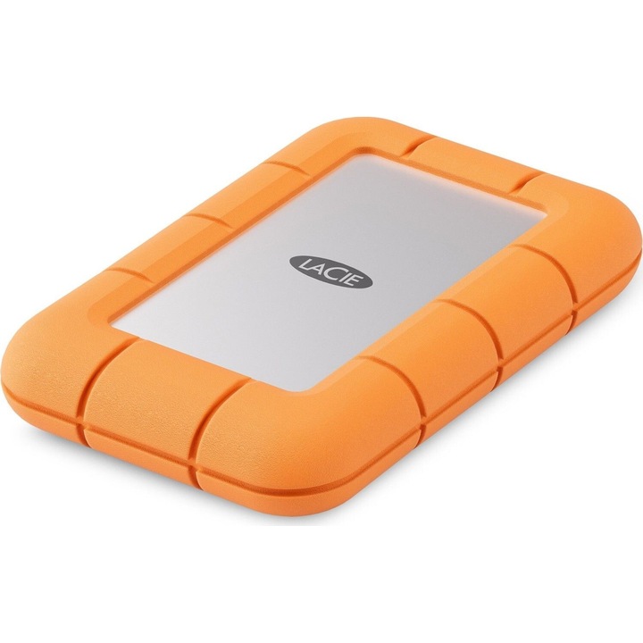 LaCie Rugged Mini външен SSD, 500GB, USB 3.2 Type C, оранжев