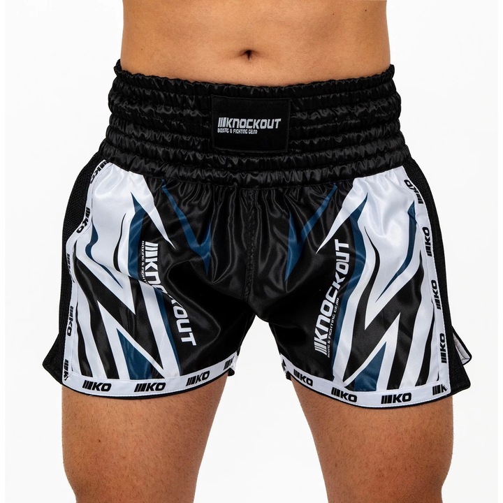 Sort Kickbox Knockout Pro Sparring 2.0, Negru | Alb