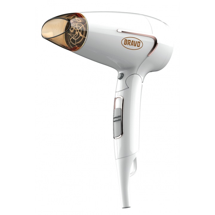 Bravo B-4675W Összecsukható hajszárító 1600W - Fehér (B-4675W)