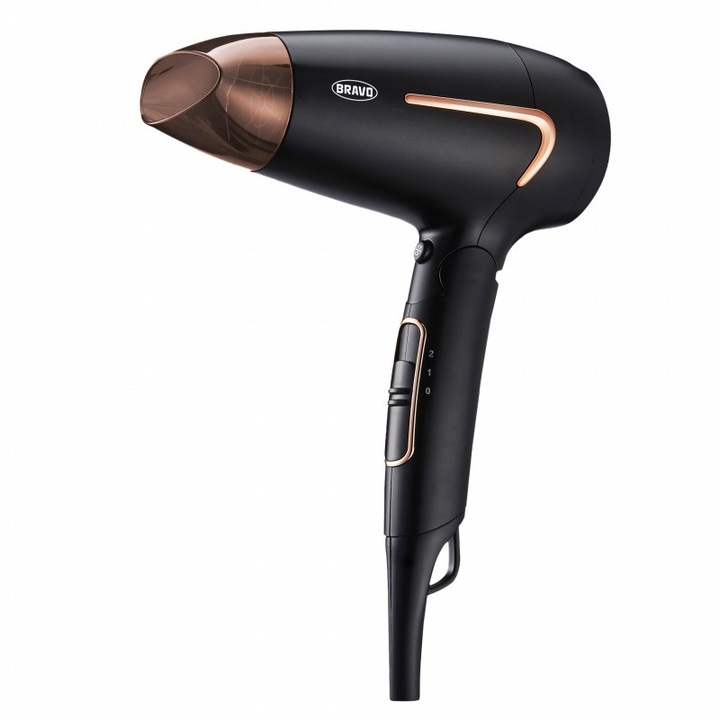 Bravo B-4675BK Összecsukható hajszárító 1600W - Fekete (B-4675BK)