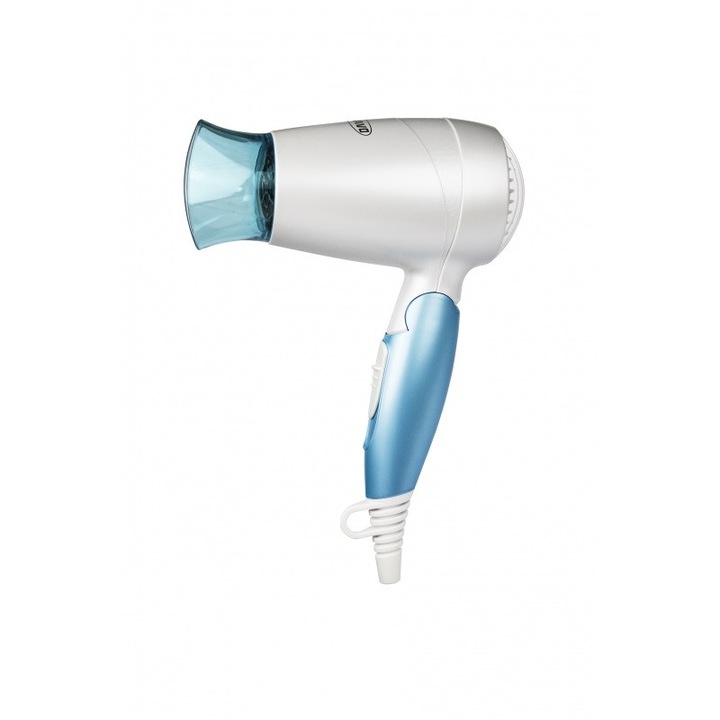 Bravo B-4644BL Összecsukható hajszárító utazótáskával 1200W - Kék/Fehér (B-4644BL)