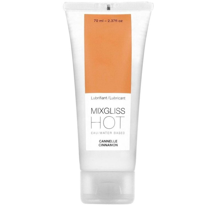 Vízbázisú síkosító, Mixgliss Hot, 70 ml, átlátszó