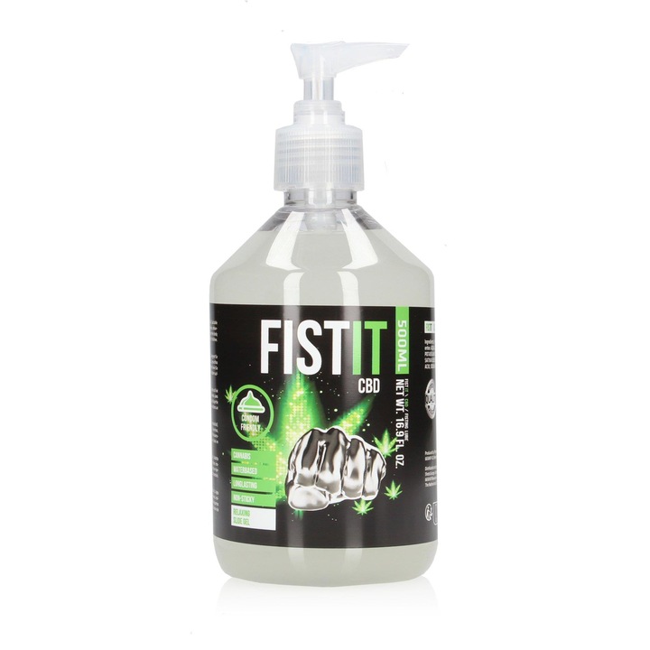 Fist it Síkosító, vízbázisú CBD-vel, 500 ml, színtelen, szagtalan