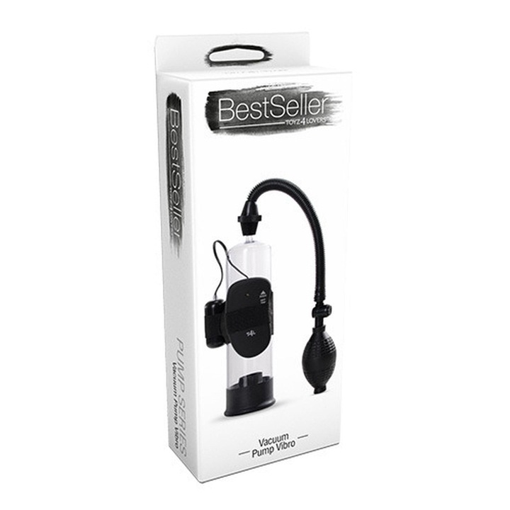 Секс помпа Toyz4Lovers, многоскоростна вибрация, лесна за използване, черна