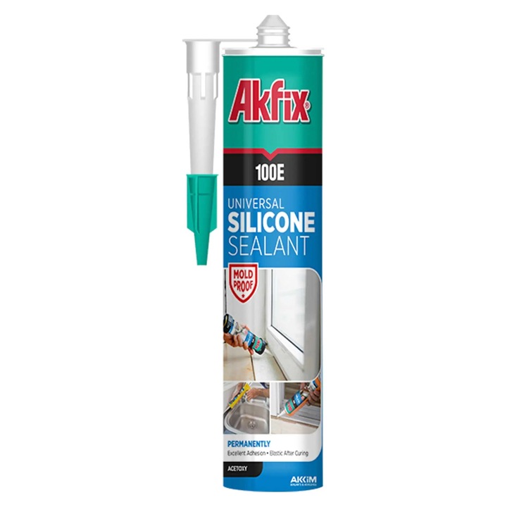 Silicon Etansant Universal, Akfix, 100E, 280Ml, Maro (Gw325) (24)
