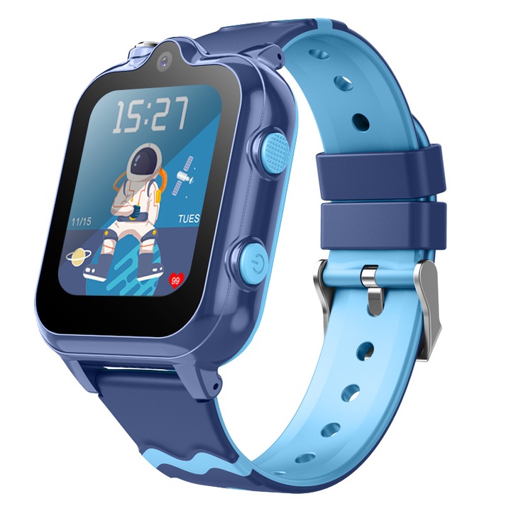 Детски смарт часовник Wonlex KT18-B (с операционна система Android 8.1) с GPS тракер, син