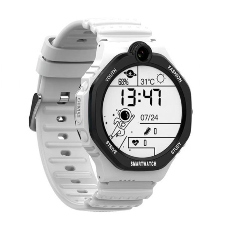 Детски смарт часовник Wonlex KT26S-W с GPS тракер, бял