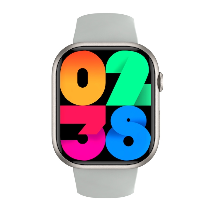 Wonlex W9MAX-G bluetooth vércukormérő okosóra, ezüstszürke